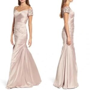 La Femme Mother of Bride Blush Dress